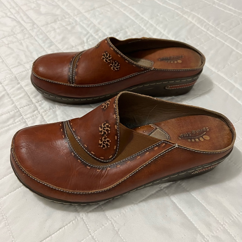 Spring Steps L’artiste Open Back Clog, Brown, Siz… - image 3